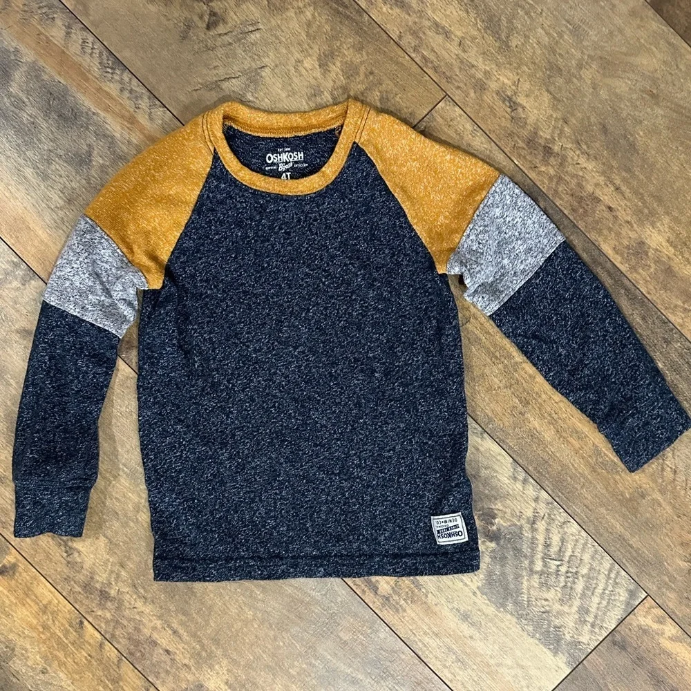 OSHKOSH B’GOSH Boys’ Cozy Long Sleeve Shirt, Size 4T